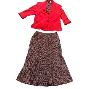 Leslie Fay skirt set